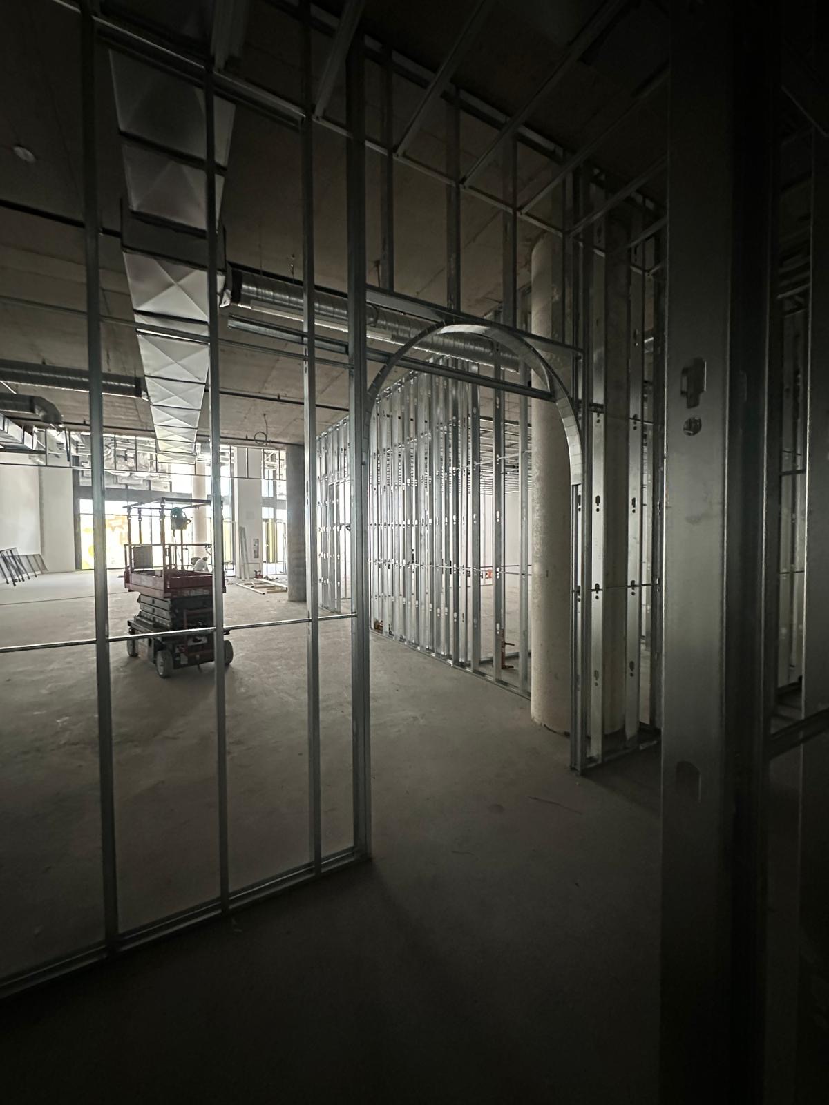 Commercial tenant improvement in progress