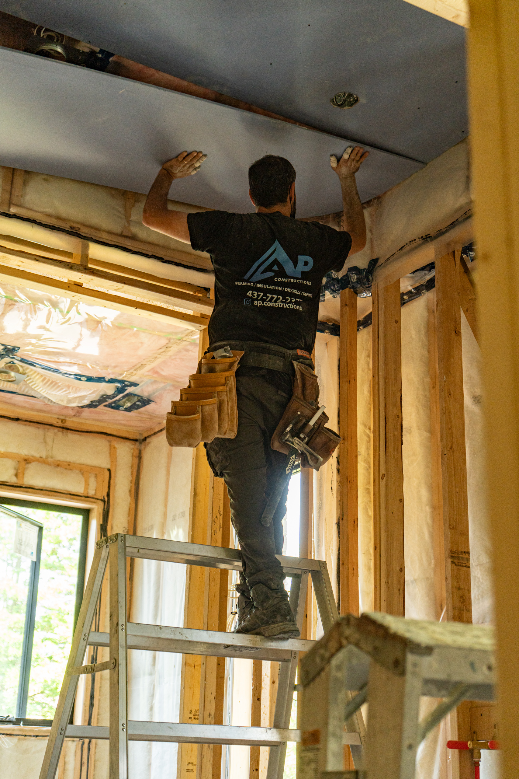 Drywall Installation project in progress
